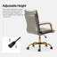 Gedrie Modern Faux Leather Swivel Office Chair-607770268-647542785