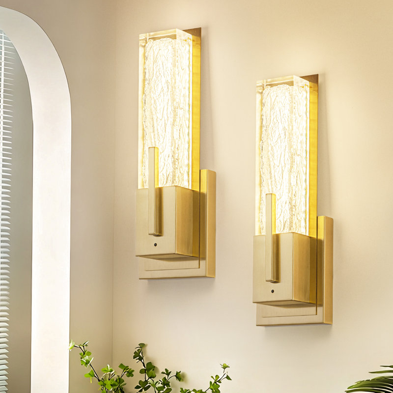 (Ensemble de deux) appliques murales modernes rechargeables à DEL, lampe murale à intensité variable avec télécommande, luminaires muraux pour chambre à coucher, salon, salle à manger, entrée