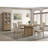 Dreydon Distressed Light Brown Round Dining Table