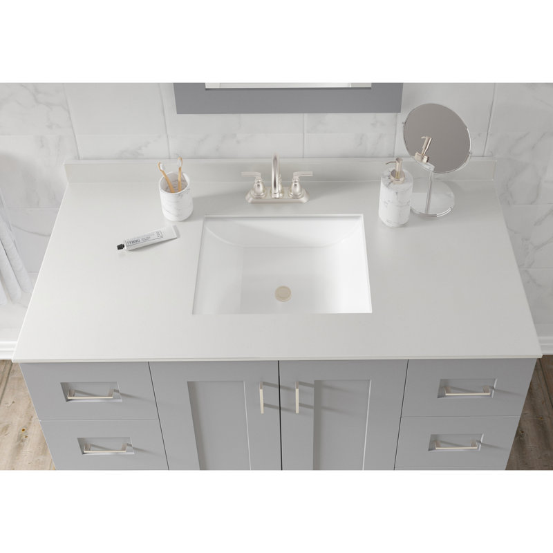 MagickWoods 49" Single Bathroom Vanity Top in Grey with Sink