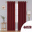 Deconovo Curtains Solidout Super Soft Thermal Insulated Eyeletout Curtains For Bedroom 1 Panel-250195811-250195828