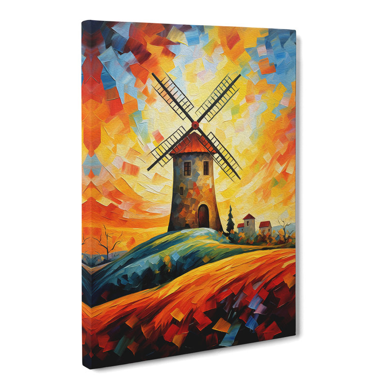 Windmill Expressionism - Print, 50cm H x 35cm W x 3cm D