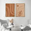 «Dark Geometric Spiral Wave Collage», 2 pièces-98554327-98554330