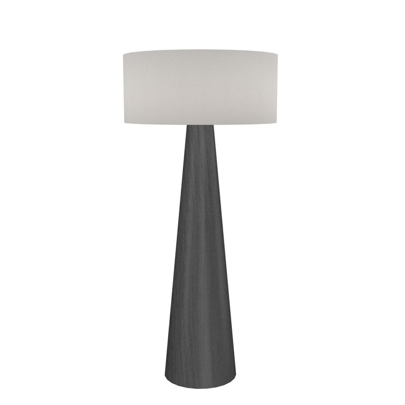 Cônica 62.4'' Novelty Floor Lamp, Organic Gray