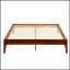 Structure de lit plateforme en bois de bambou sec de 12 pouces avec support en lattes de bois et rangement sous le lit, écologique et durable-2071473171