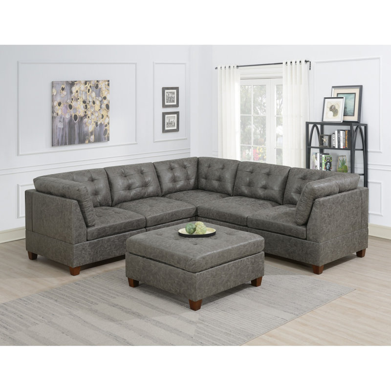 Canapé moderne modulaire 6 pièces