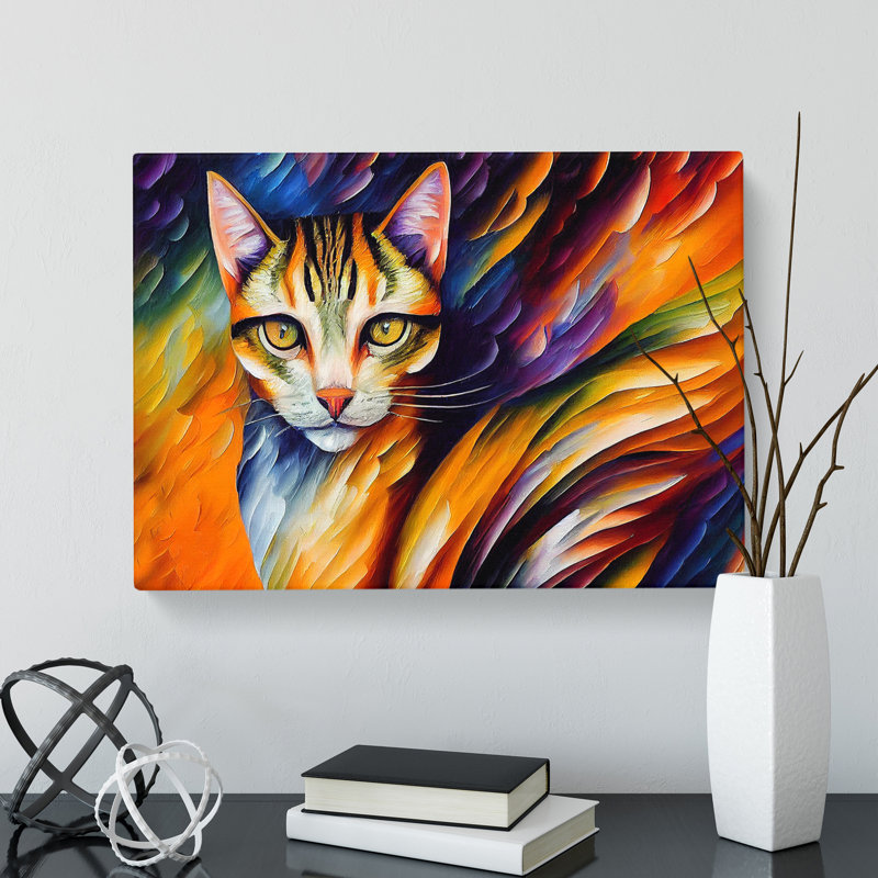Cat - Wrapped Canvas, 35cm H x 50cm W x 3cm D