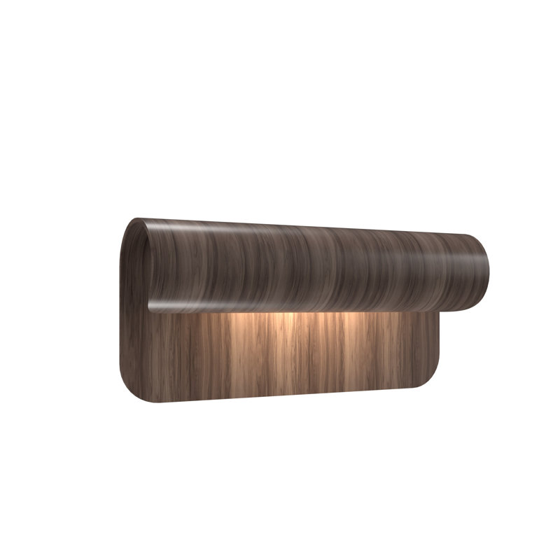 Cascade 1 - Light Flush Mounted Sconce, American Walnut