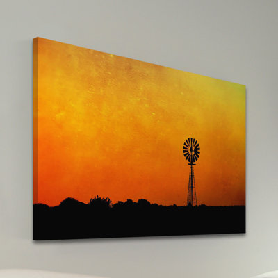 Kansas 1 Piece Wrapped Canvas Wall Art