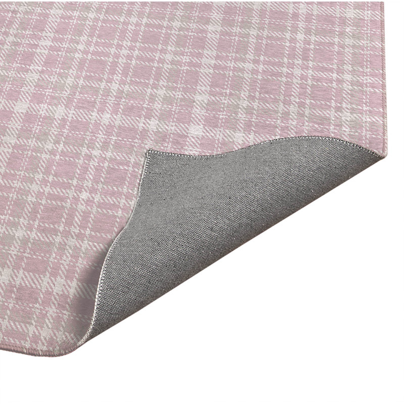 Tapis de cuisine Rocky Tartan, Rectangle 4pi x 6 pi, Rose