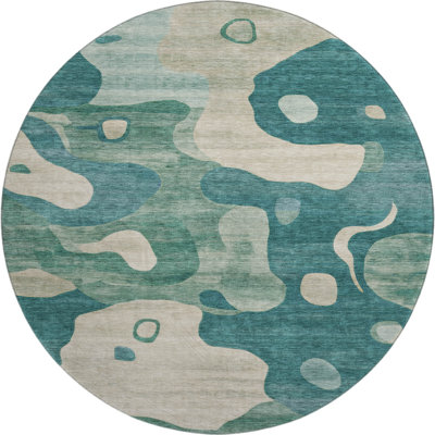 Premium Machine Washable Mayfield AMF2063 Abstract Rug