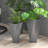 Outsunny Set Of 3 Tall Planters, 28.75", 24.5", 20.5", Mgo Indoor Outdoor Planters With Drainage Holes, Stackable Flower Pots For Garden, Patio, Balcony, Front Door, Gray-708989284-708989286