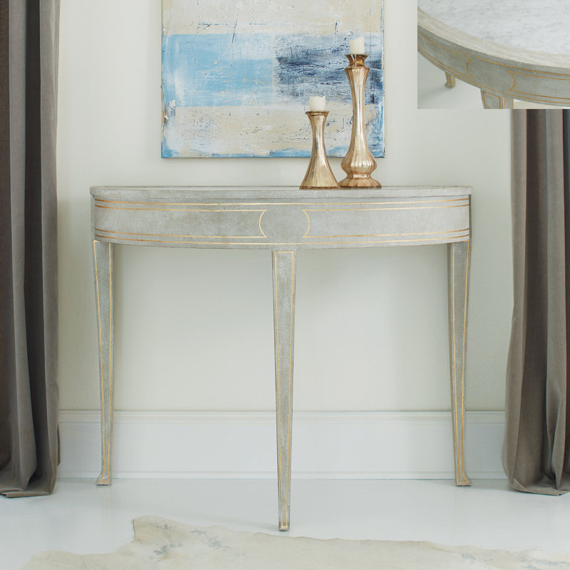 Ryn Demilume 40'' W Stone Console Table