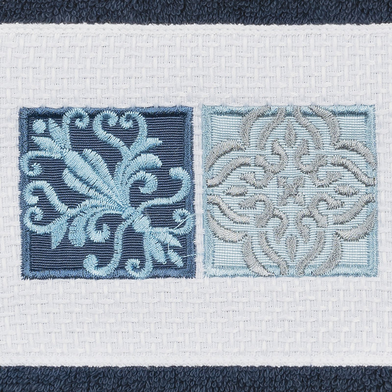 Vivian Midweight Hand Towel, Midnight Blue