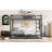 Full Over Full Metal Bunk Bed With Twin Size Trundle, Black-472328529