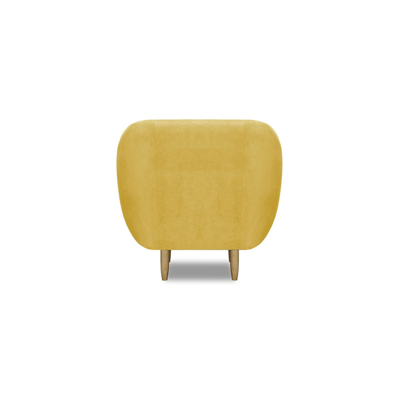 Cabrales Upholstered Armchair, Yellow