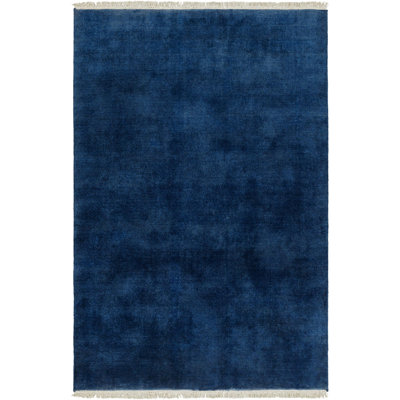 Clio Hand Loomed Wool Midnight Blue Rug