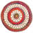 Firecracker Hand-Crafted Upcycled Cotton And Jute Round Meditation Mat With Jali