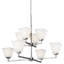 Lustre à huit lumières Ellis Harper de Génération Lighting -124493703-122799027
