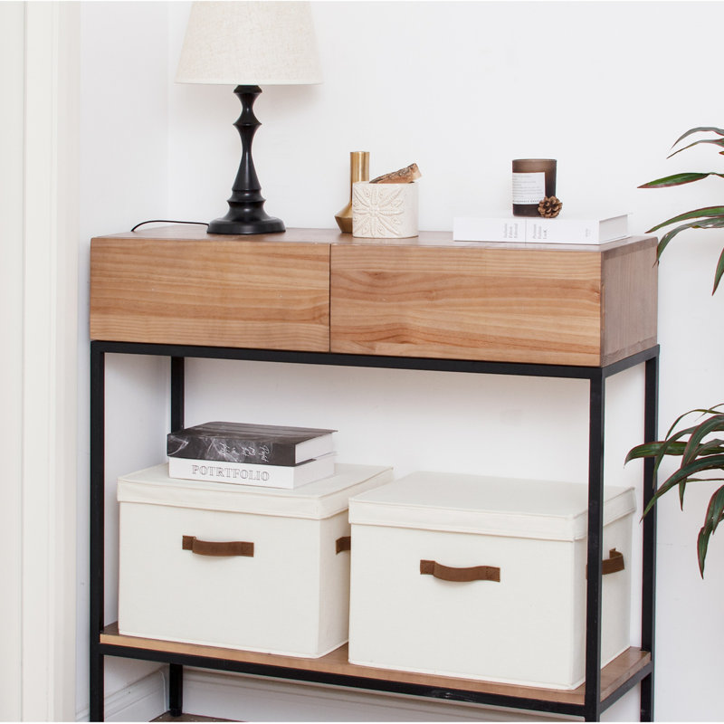 Closet Storage Bins, Cream