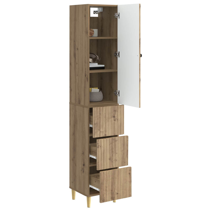 Storage Cabinet, Artisan Oak