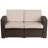 Alderman Faux Rattan Loveseat with All-Weather Cushions-1023983153