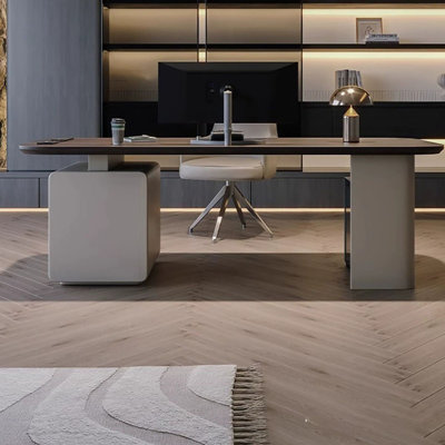 Bureau italien italien en bois véritable peint