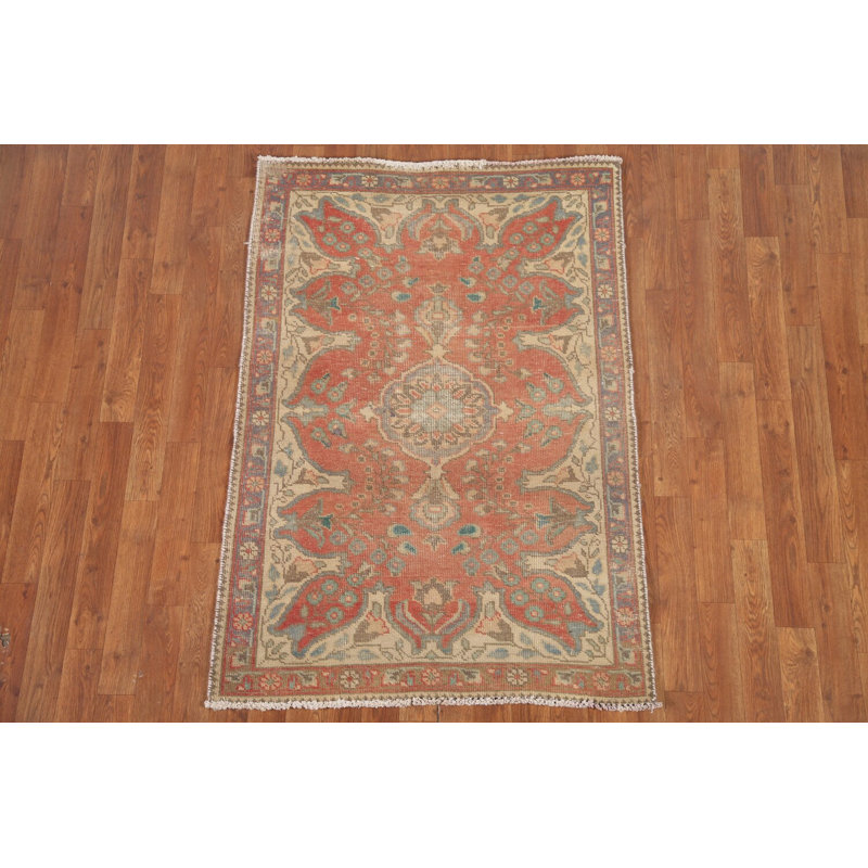 Tapis traditionnel rétro en laine 3 x 5