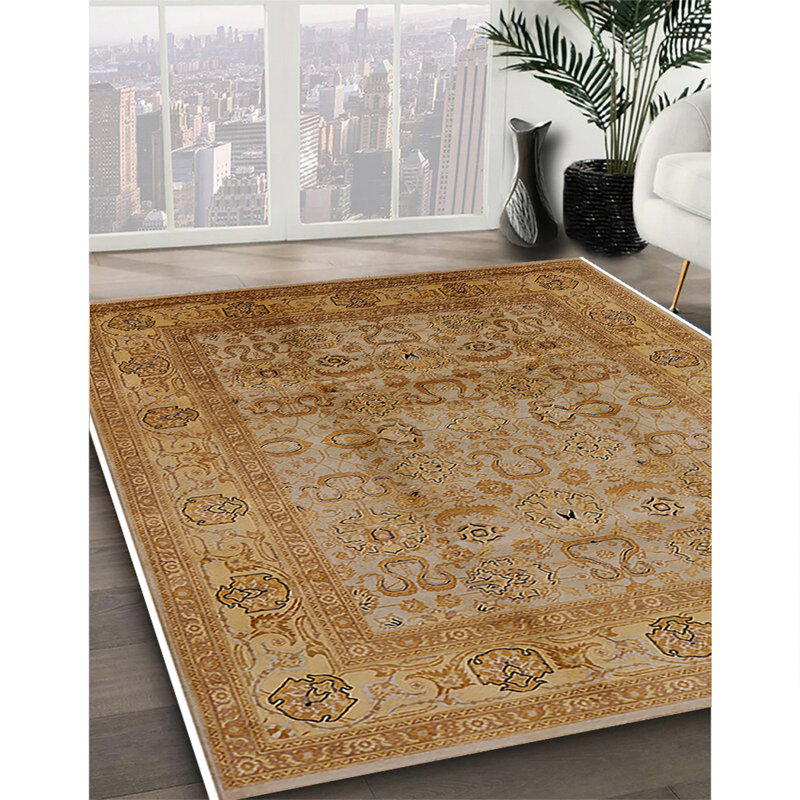 Tapis brun à motif oriental, Rectangle 8 pi x 12 pi