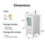 Ensemble de meuble-lavabo simple blanc 16 po