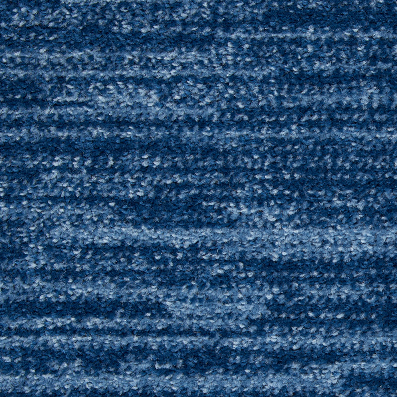 Tapis intérieur / extérieur bleu marine / bleu Nourison Essentials, Carré 5 pi