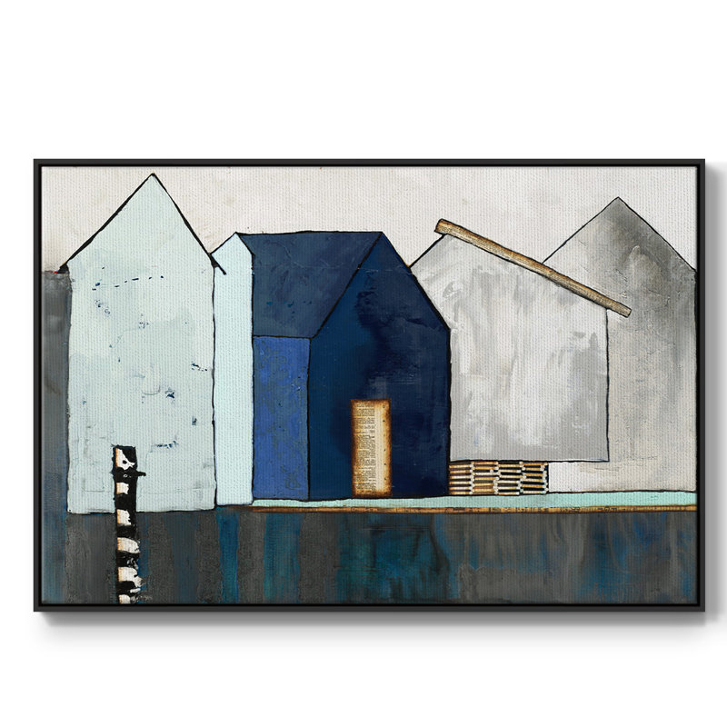 «Empty Village», reproduction d'art sur toile, H 25 po x l 37 po x P 2 po, Noir