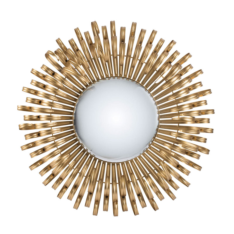 Miroir mural 27 po Golden Finish