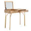 Coiffeuse en bois massif avec miroir Ava