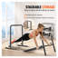 Barres de trempage, capacité de 440 lb, station de support pendulaire avec hauteur ajustable, stabilisateur station de remise en forme Workout, barres parallèles pour l'entraînement en force