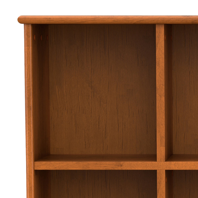 Draper 57"W Solid Hardwood Storage Console Table with 8 Cube Storage