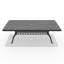 All-Weather Cast Aluminum Dining Set, Include Swivel Chairs And Rectangular Table With Black Frame-608864057