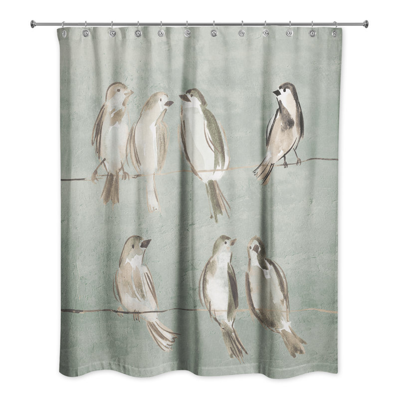 Rideau de douche Birds on a Wire