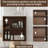 36" Bathroom Vanity Wall Mount, Soft Close 2/3 Extended Drawer, 45 Invisible Handle, Modern Brown Oak Plywood Cabinet 36", Mounted, Bevelled-1994621026-1994621029