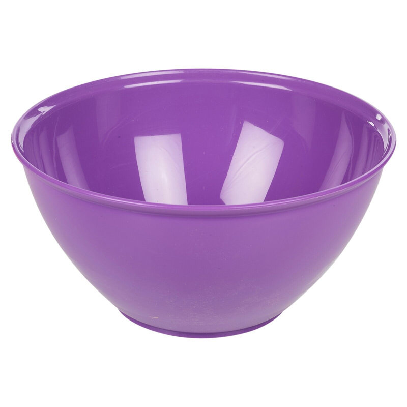 Plastic Colourful Kitchen Mixing Salad Bowl, 1.149 Quarts, Purple