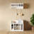 Shoe Storage Bench With Shelves And 4 Hooks, Elegant Hall Tree With Wall Mounted Coat Rack, Entryway Organizer For Hallway, Foyer, Mudroom-849632310
