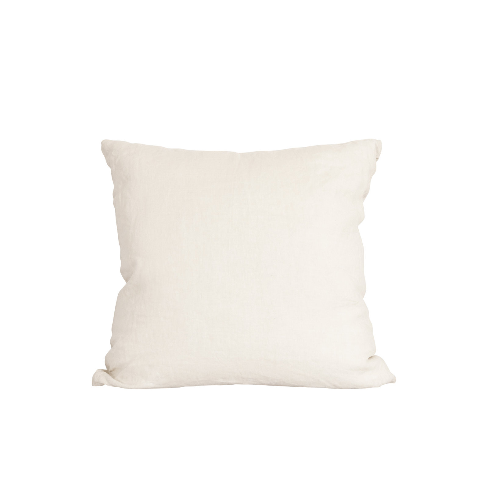 Clara 100% French Linen Accent Pillow, Eggnog