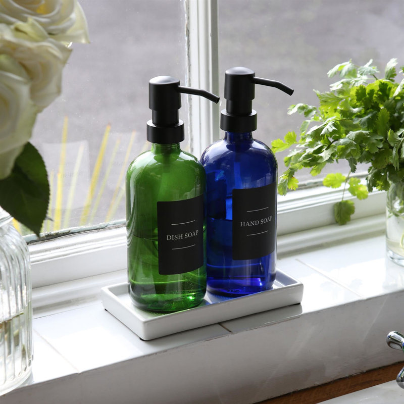 Soap Dispenser Labels - Pack of 3, Black