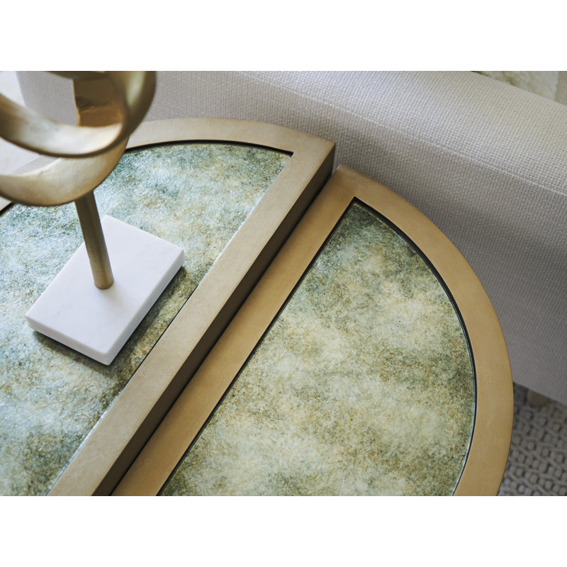 Sunset Key Glass Frame End Table