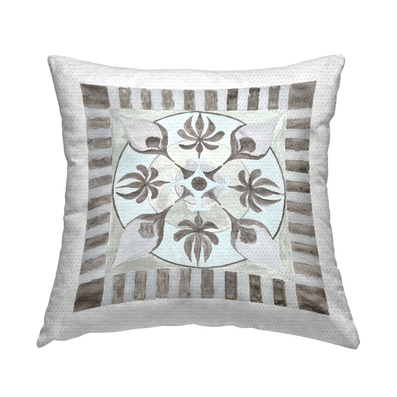 Floral Outdoor Throw Pillow