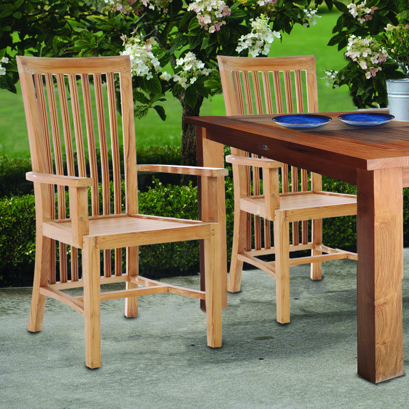 Ciel Outdoor Teak Dining Armchair