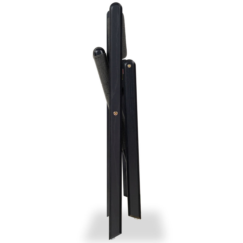 Chaise pliante Letta, Noir