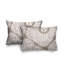 Polyester / Mélange de polyester Housse de coussin rectangulaire intérieure / extérieure lombaire et insert-657579006