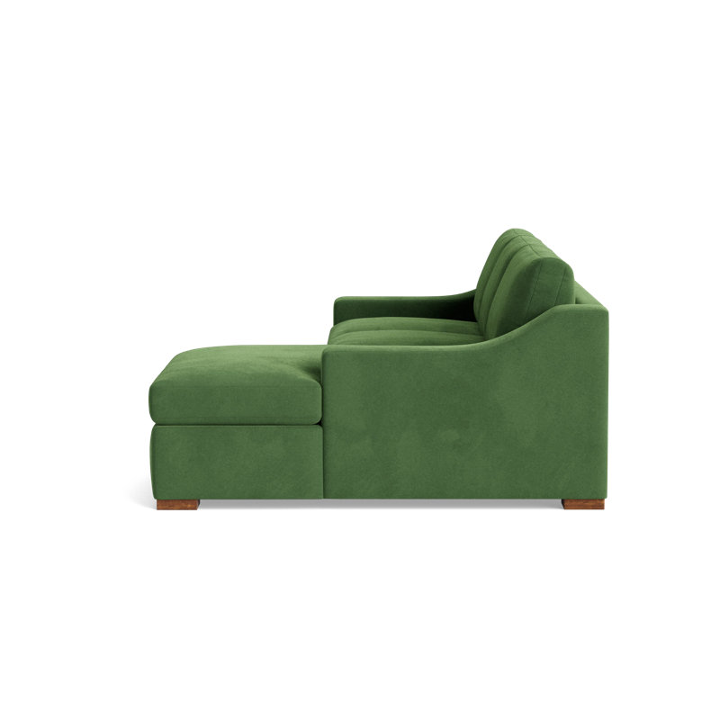 Lucca Sectional, Right Hand Facing, Performance Velvet - Ivy