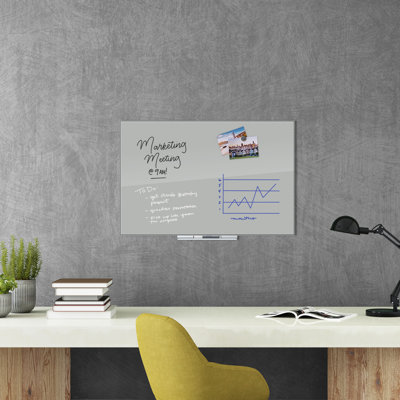 U Brands No Glass Wall Whiteboard